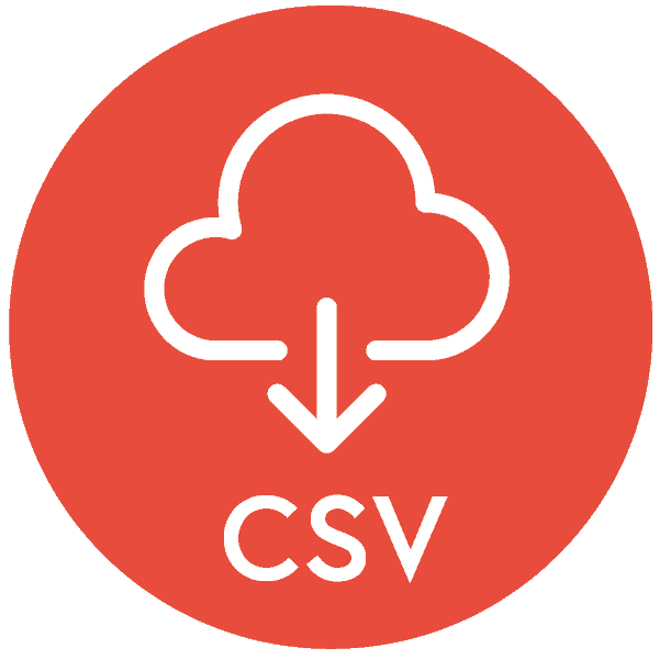 image of CSV download